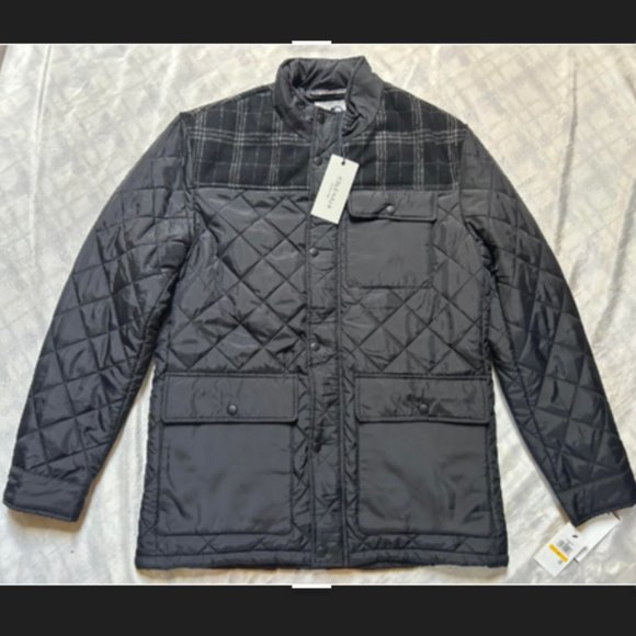 Cole haan NWT Wool trim puffer Mens Jacket M - Picture 1 of 6